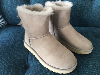 ugg mini bailey bow oyster