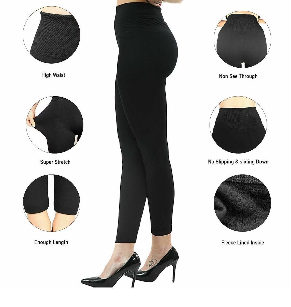 SLIMMING HIGH WAISTED CONTROL LEGGINGS EXTRA STRONG FIRM TUMMY SUPPORT