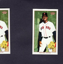 2002 TOPPS 206 CAROLINA BRIGHTS BACK VARIATION #233 PEDRO MARTINEZ RED SOX SSP