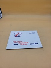 1974 GUARANTEED TUNE UP CHART CATALOG GUIDE BOOKLET IGNITION CARBURETION WIRE 