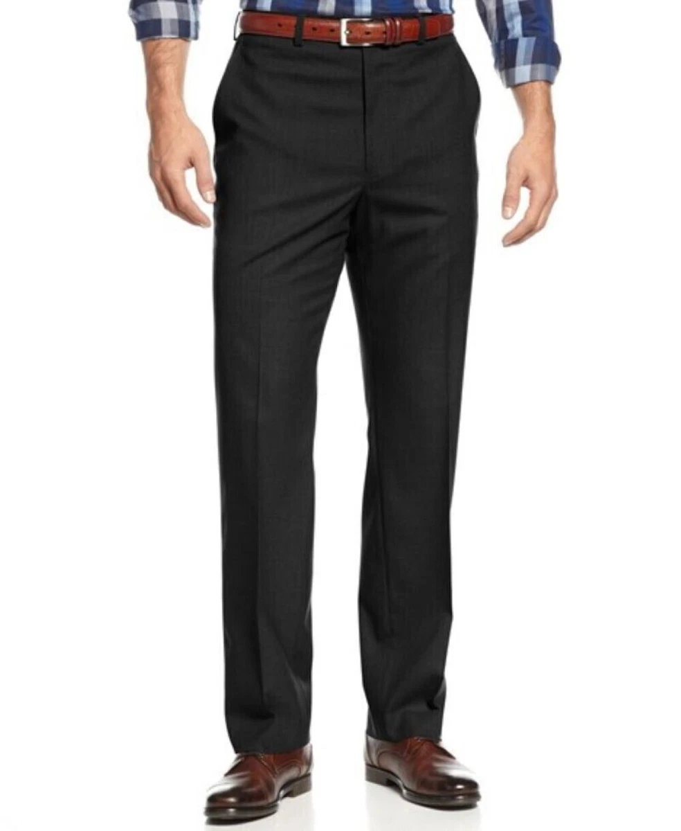 Michael Kors Black Solid Classic Fit Stretch Dress Pants eBay