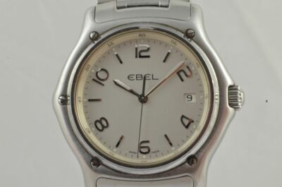 EBEL 1911 HERREN UHR STAHL 41MM TOP ZUSTAND MIT ORIG. STAHL ARMBAND 9187251