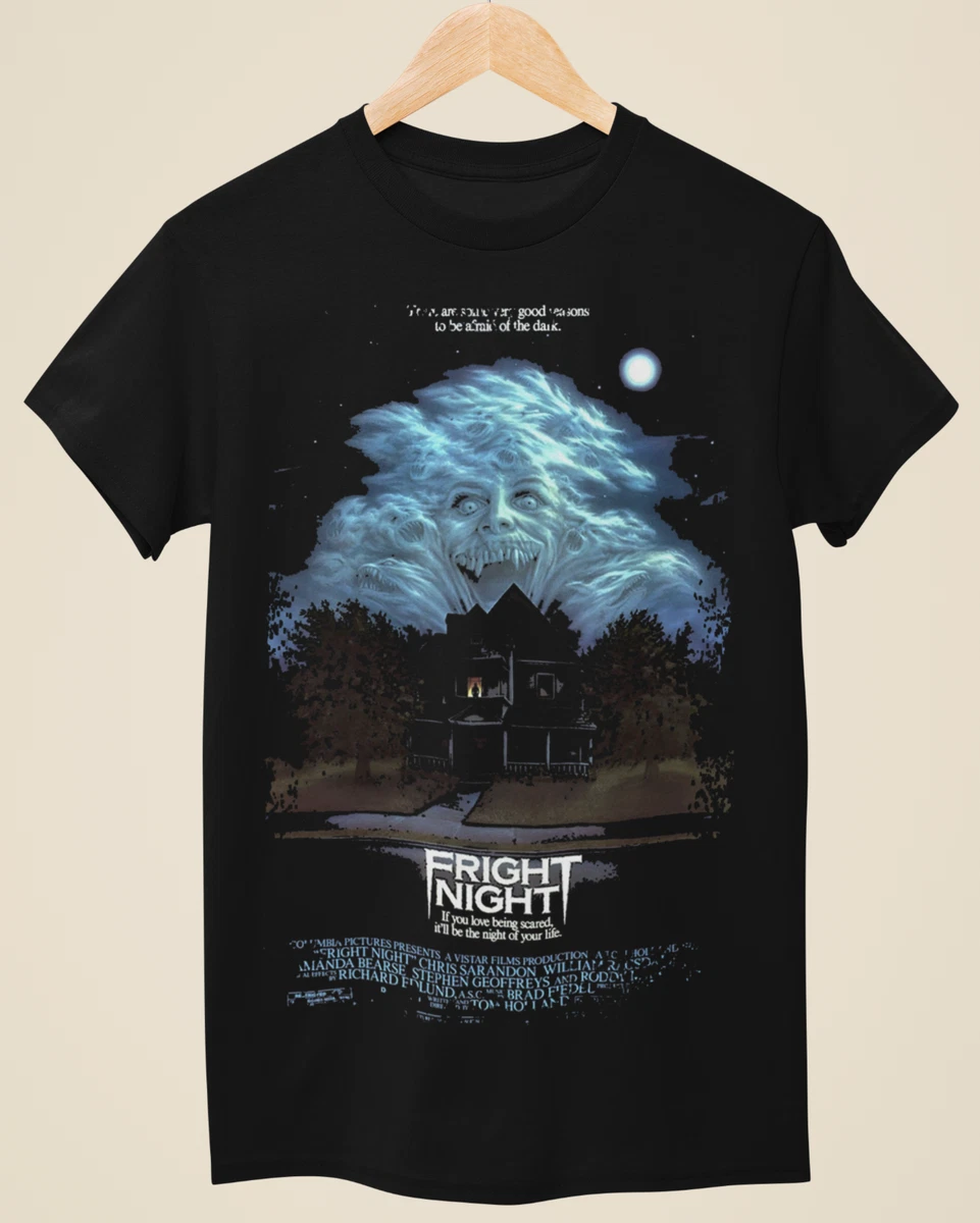 T-Shirt Manches Longues Fright Night (Film D'Horreur) - Taille S - Noir - Neuf Avec Étiquettes