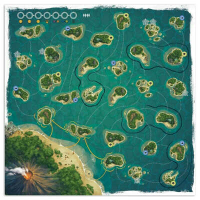 Asmodee Editions Board Games Polynesia Map Core Expansion Card Tables Game