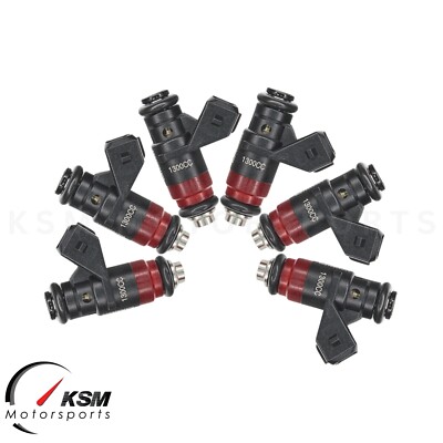 6x 124lb 1300cc fit Deka Compact Short Fuel Injector FI114700 EV1 High Impedance