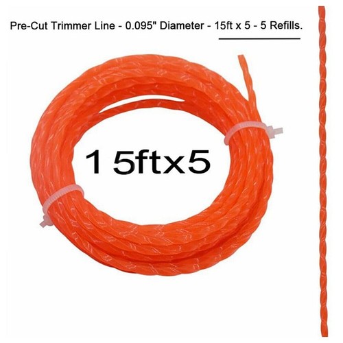 Paquete de 5 líneas de recortadora de 56 voltios compatibles con ForEGO .095\"" 15 ft por rollo AL2420P - Imagen 6 de 10