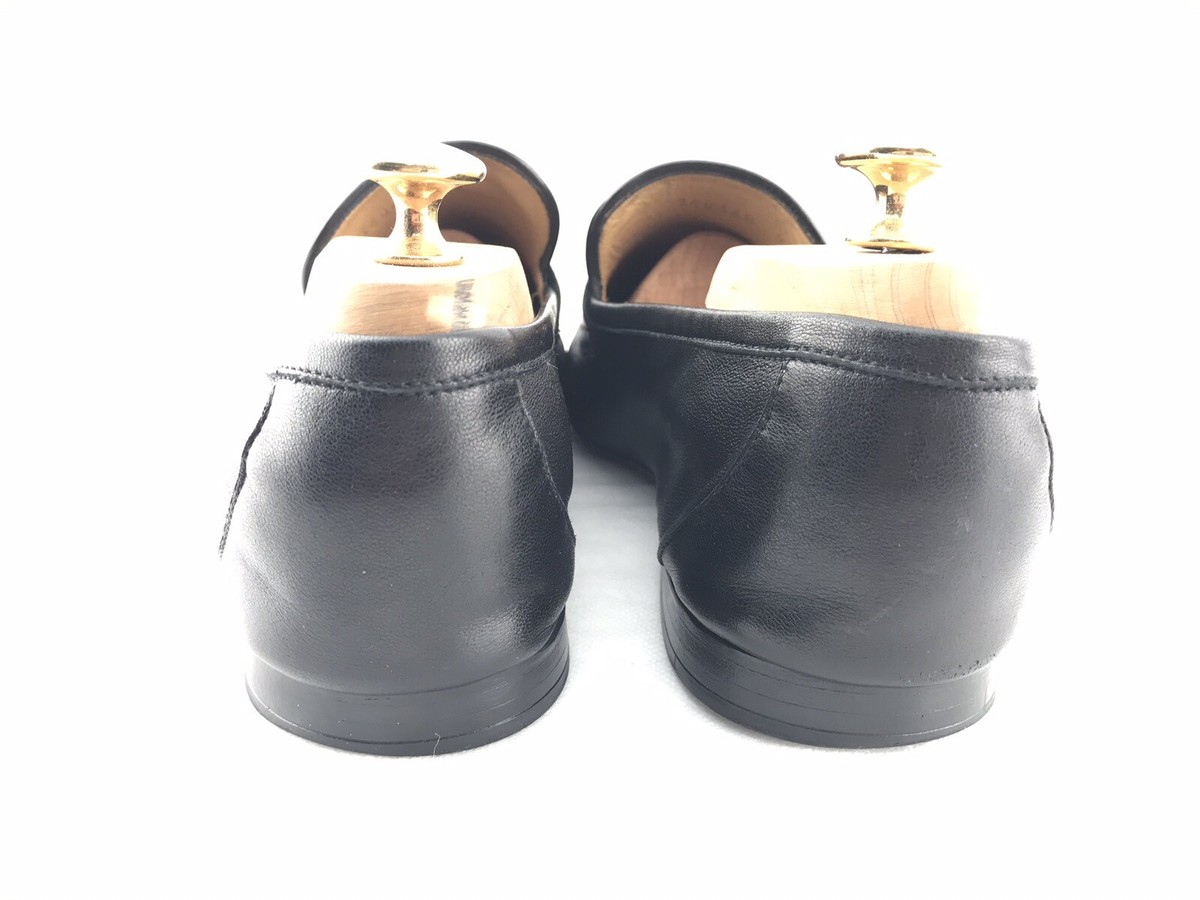 GUCCI Nappa Leather Loafers Men\'s 9 Black 39 Ultra Gucci Cara Logo Snaffle Loafer Black Men main image 3