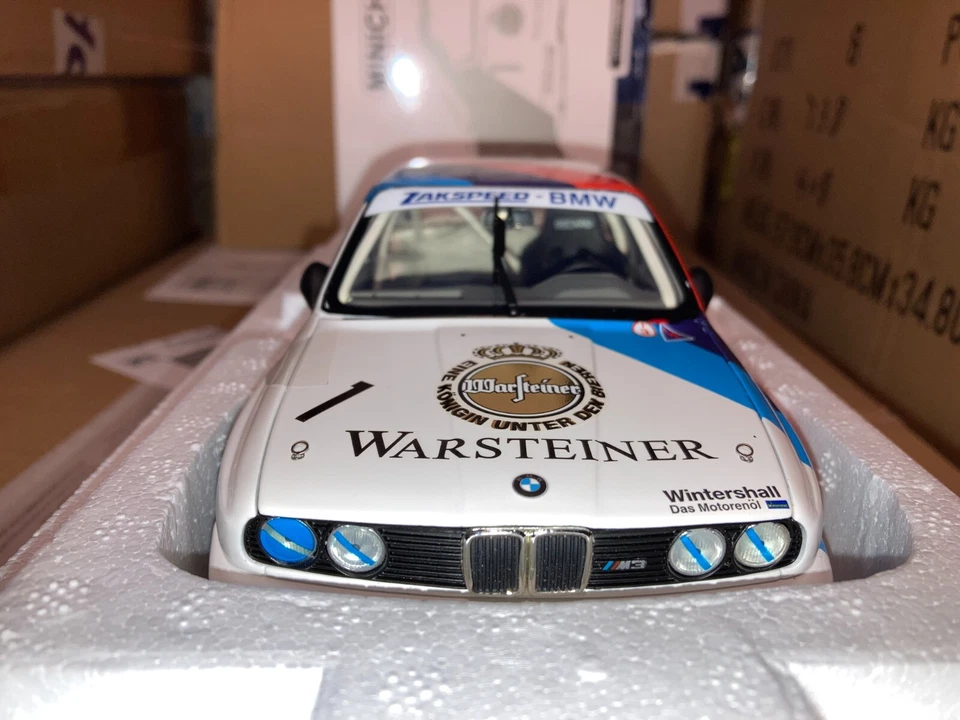 180872001 MINICHAMPS 1 18 BMW M3 E30 HESSEL WINNER ZOLDER 1987 L.E. 672 PCS NEW - Immagine 4 di 4
