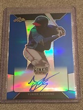 YUNIOR SEVERINO 2018 Leaf Flash Metal BLUE AUTOGRAPH CARD #24/35 MINNESOTA TWINS