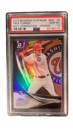 2013 Panini USA Baseball Champions Trea Turner #13 Game Gear Bat 