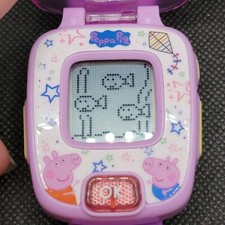 VTech Peppa Pig Learning Watch Pink  Purple Activities Games w/Sound