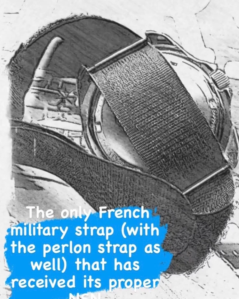 ⚓️ Strap Marine Nationale pour montre militaire Tudor Auricoste CWC Bianchi JB - Photo 3/4