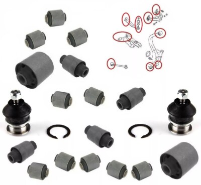 Rear Knuckle Bushing Set For Mitsubishi Eclipse | Rear Axle Control Arm Wheel Hub Bushings Left & Right
