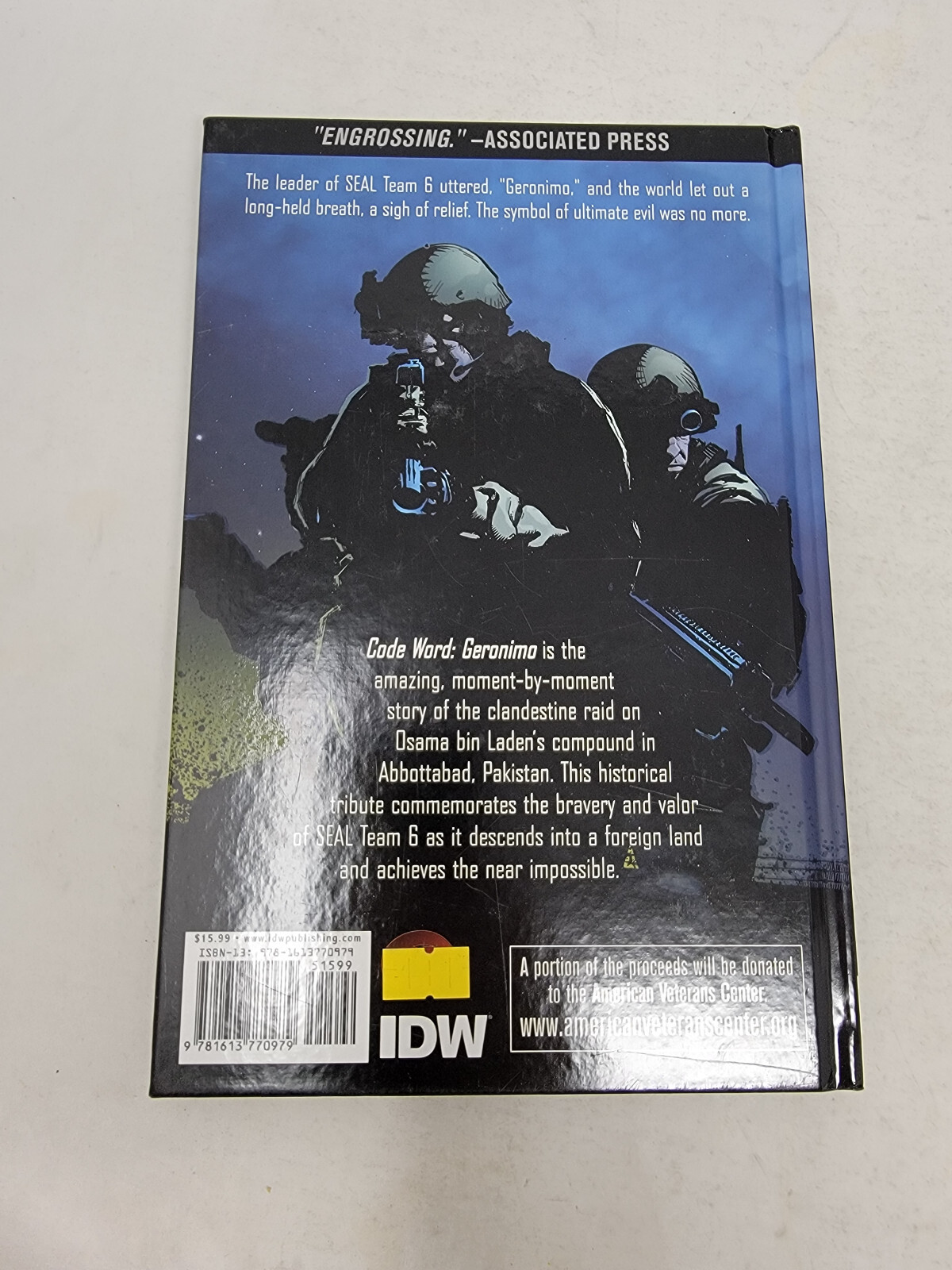 CODE WORD : GERONIMO 2011 IDW Hardcover True Story Osama Bin Laden