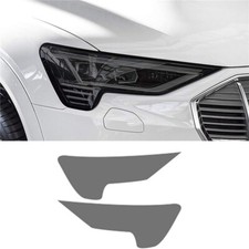 Precut Tint Black Headlights Protection Film Trim For Audi E-tron Quattro 2019