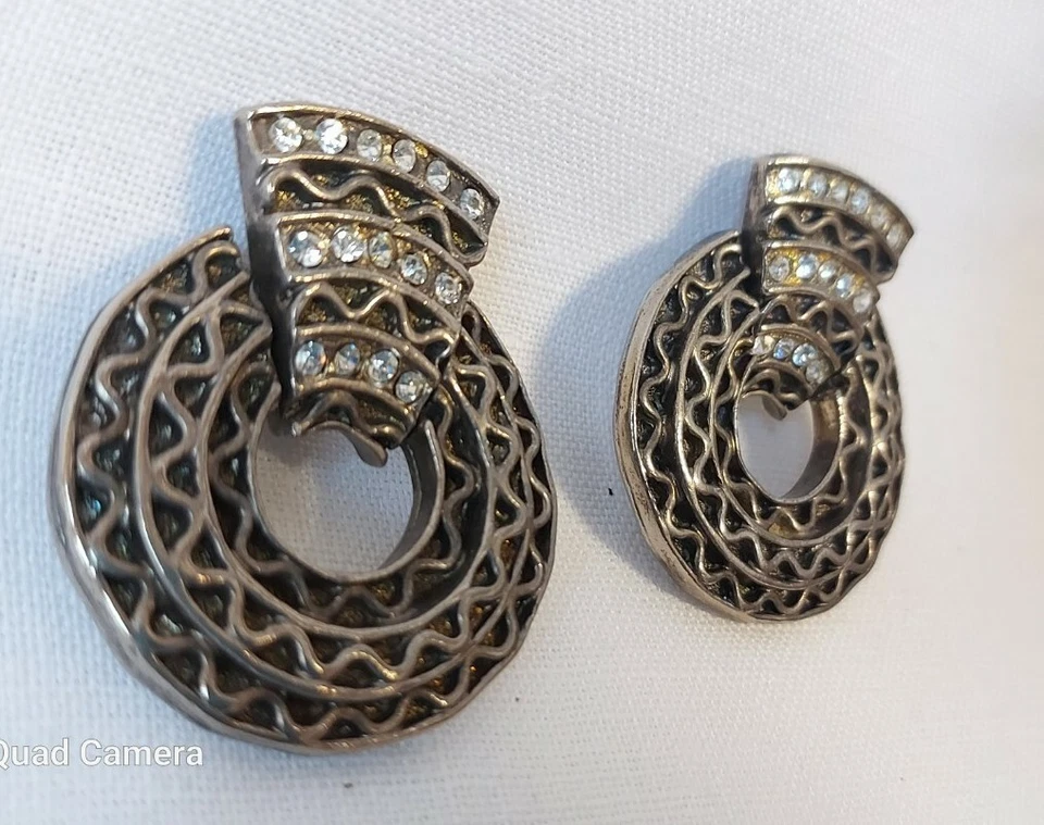 Agatha Paris Ohrclips Vintage Clips massiver Ohrschmuck - Bild 4 von 4