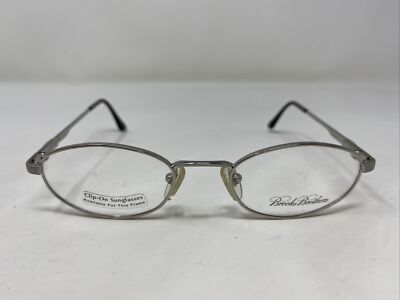 Brooks Brothers Italy BB244 1002 48-19-135 Silver Full Rim Eyeglasses Frame U299