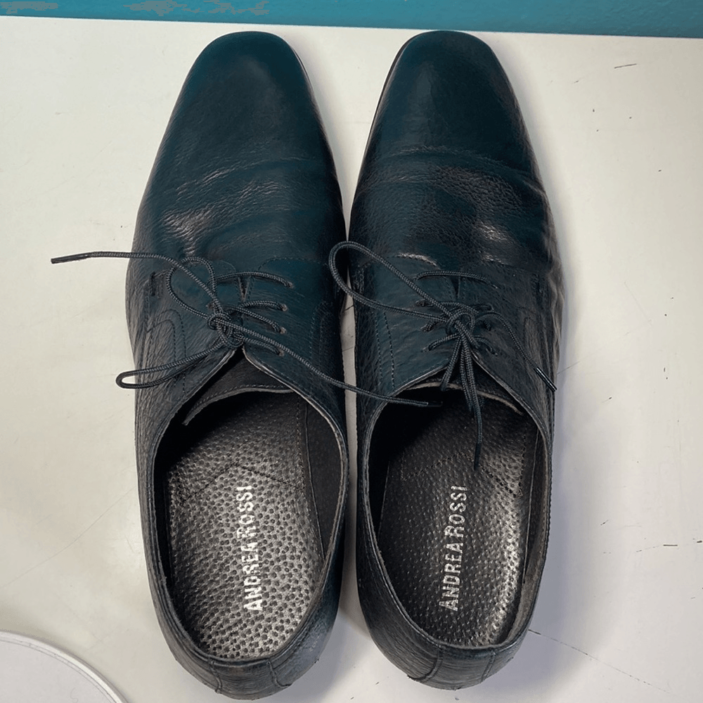 Andrea Rossi Shoes 43 Andrea Rossi Mens Shoes 43 Black leather Italian... | Depop main image 4