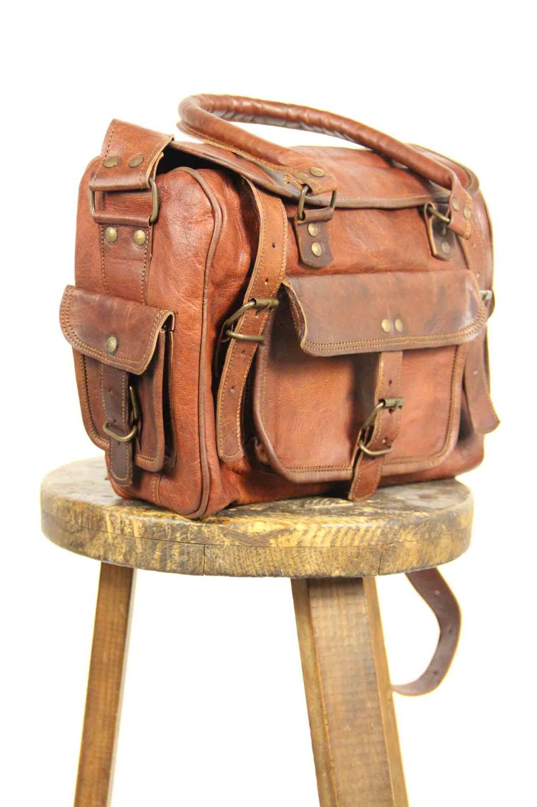 Borsa a tracolla da donna in pelle 14" tote borsetta borsetta messenger tracolla