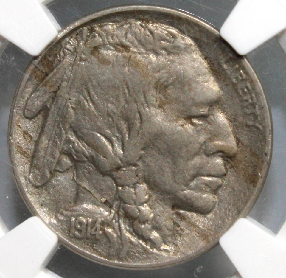 1914 D Buffalo Head Nickel - NGC Graded AU50 !! - Image 2 of 3