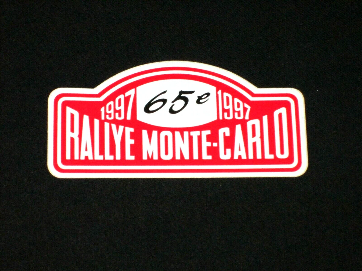 Autocollant Vintage Rallye Monte-Carlo '92 - Adhésif Pour Auto/Moto - Fabriqué En Italie