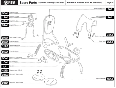 Spare Parts for Flow Snowboard Bindings Bindings Spare Parts Spare Parts 2019/2020