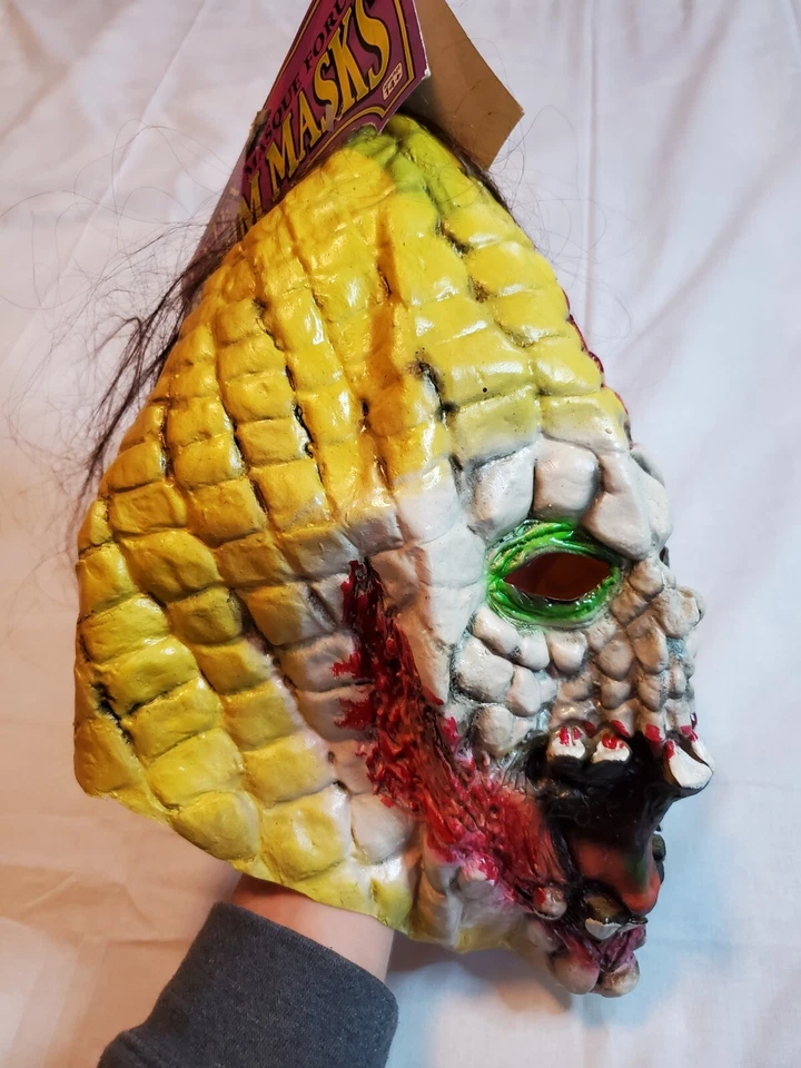 Evil Corn Mask Adult Halloween Latex Forum Masque 2015 Scary Horror Blood New - Image 3 of 4
