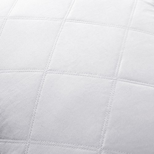 Grey Goose Down Feather Gusseted Pillows Set of 2 Luxury Bed Pillows Queen Size - Picture 5 of 5