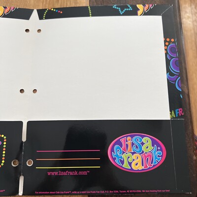 Lisa Frank Glamour Girl 2003 Folder Chicago New York San Francisco