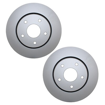 Bison Performance Pair Front Coated 302mm Brake Rotors for Chrysler Dodge Ram VW