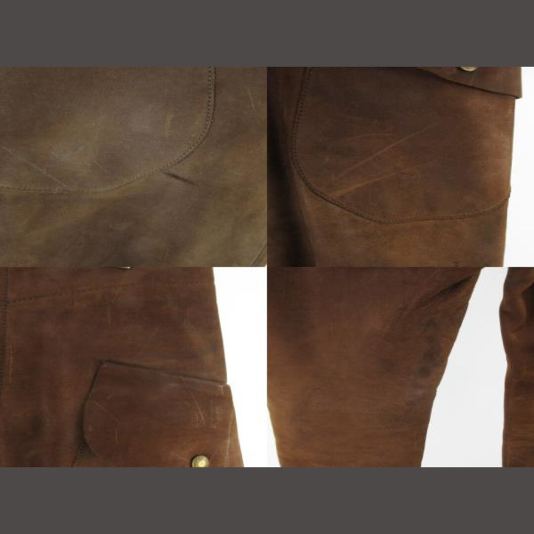 11ss ⑩ martin margiela mcqueen pants 44 Martin Margiela 10 Early Leather Anatomic Pants McQueen