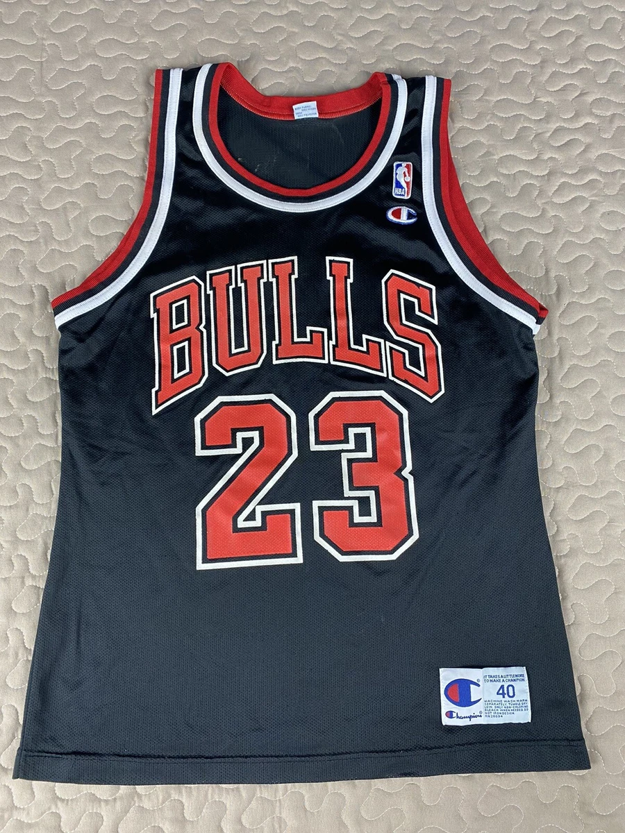 Michael Jordan Chicago Bulls Champion Vintage Basketball Jersey sz