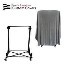Premium Hardtop Cover (Grey) & Standard Cart (Black) Storage Package 050B-HC572G