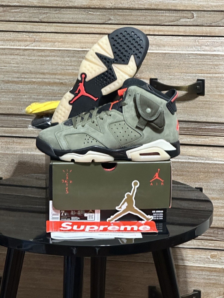 DS Brand New Jordan 6 Retro Travis Scott (GS) Sz-7Y CN1085 200 W