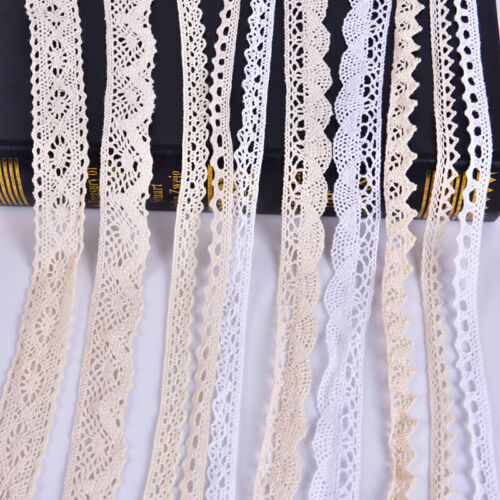 5Yard DIY Trim Cotton Crocheted Lace Fabric Ribbon Sewing Handmade Craft GA'$k - Picture 1 of 14