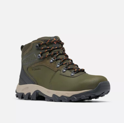 NIB COLUMBIA 1594731-315 MEN'S NEWTON RIDGE PULS II WATERPROOF OLIVE/DESERT BOOT