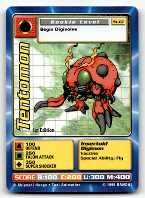 Digimon Digi Battle - Tentomon St-07 - 1st Edition - Series 1 Starter