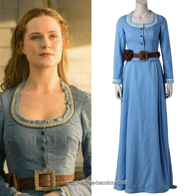 Westworld Dolores Abernathy Blue Dress Cosplay Halloween Costume | eBay