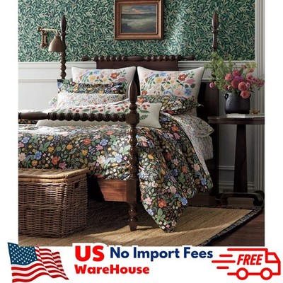 Rifle Paper Co. Strawberry Fields Classic Cool Cotton Percale Duvet Cover