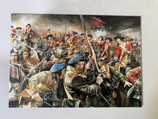 Scottish military Art postcard Battle of Falkirk Jacobite Highlanders  Cobhams