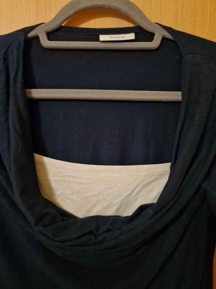 Umstandsshirt - Gr. XS - C&A - 3/4 Ärmel - blau - guter Zustand - Bild 4 von 4