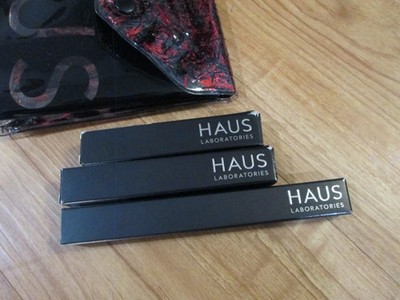 3 x HAUS LABORATORIES Lady Gaga Glam Shimmer powder,lip liner,GLOSS plus bag!