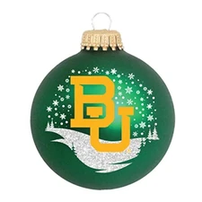 Baylor Bears Blown Glass Ornament