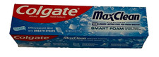 Colgate Max Clean with Whitening Toothpaste, Effervescent Mint 6 Pack 