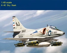 Hobbyboss 81789 1:48 A-4C Sky Hawk Attack Aircraft Assembly Model Kit