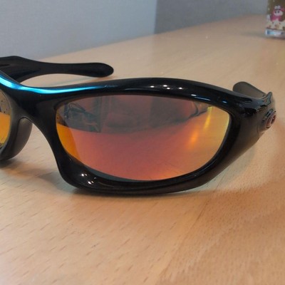 OAKLEY MONSTER DOG サングラス MADE in USA Vintage Y2K Oakley Monster Dog Sunglasses Crystal Clear Blue