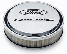 Ford Perf. 302-383 Slant Edge Air Cleaner Kit Polished Wford Racing Emblem New