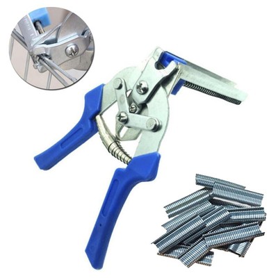 Hot Ring Plier + 600pcs M Nail Staples for   Chicken Mesh Cage Wire Fencing *qq