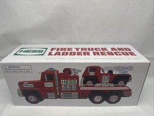 RARE Vintage Hess 2015 Fire Truck and Ladder Rescue MIB NEW In Original Box