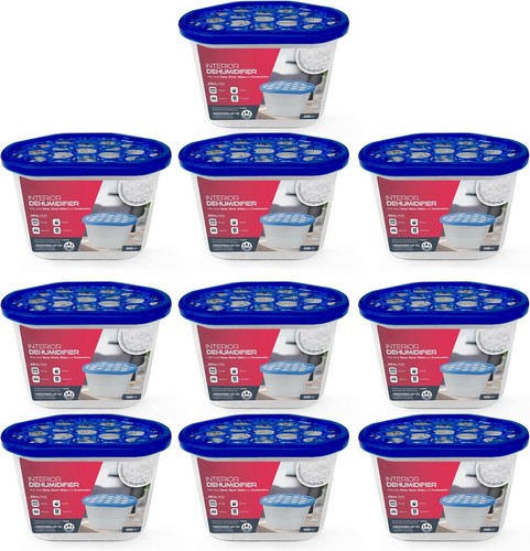 Pack Of 10 500ml Dehumidifier Tubs For Condensation,Humidity, Damp, Mould
